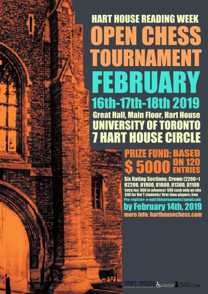OPEN CHESS TOURNAMENT FEB 19